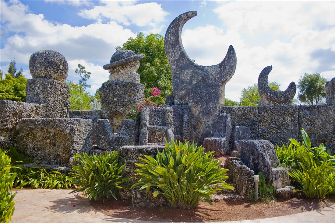 The megalithic stonework of Coral Castle in Florida