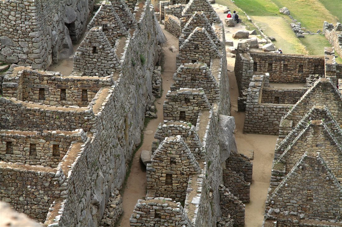 The stone city of Machu Picchu on its Andean ridge
